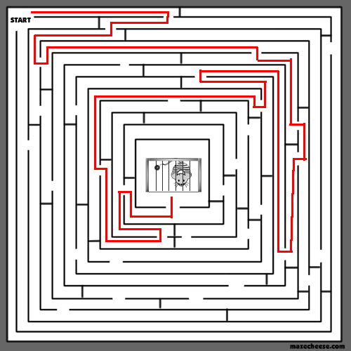 Solution for maze 9